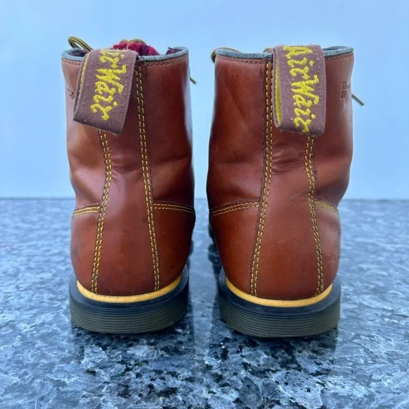 Dr Doc Martens Weston Lace Up Boot Men's 7/ Women US Flannel